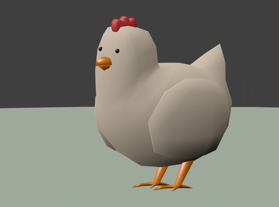 Hardcore Chicken 3D [model + animation] preview image 1